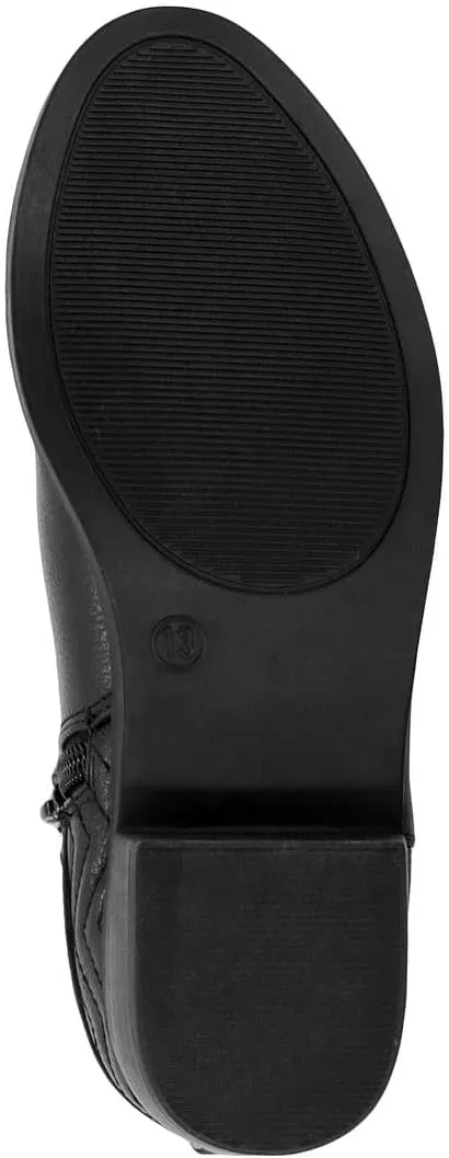 Nautica Kids Girls Ankle Bootie With Side Buckle and Zipper, Dress Boot -For Youth & Toddler (Toddler/Little/Big Kids)