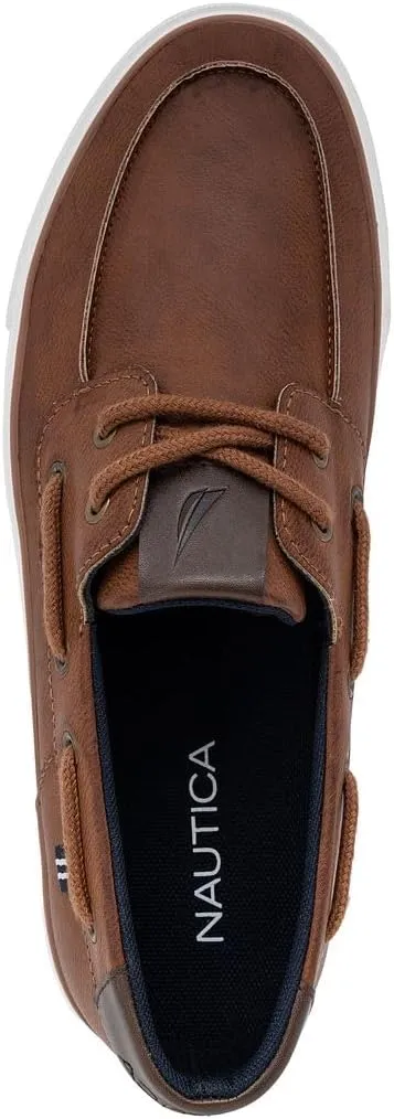 Nautica Men's Casual Boat Shoes, Moc-Toe Loafers with Cushioned Insole, Deck Fashion Sneaker