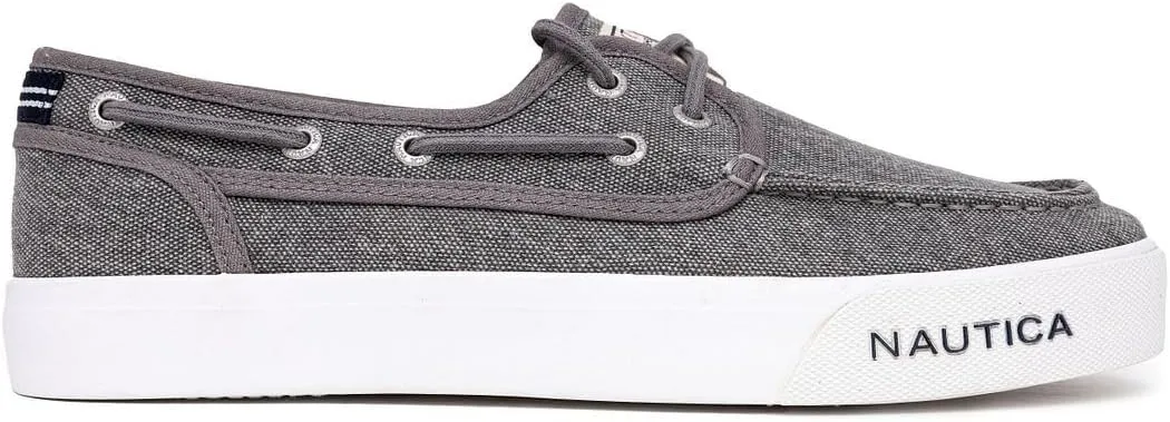 Nautica Men's Casual Boat Shoes, Moc-Toe Loafers with Cushioned Insole, Deck Fashion Sneaker