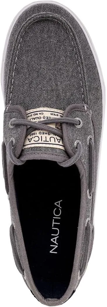 Nautica Men's Casual Boat Shoes, Moc-Toe Loafers with Cushioned Insole, Deck Fashion Sneaker