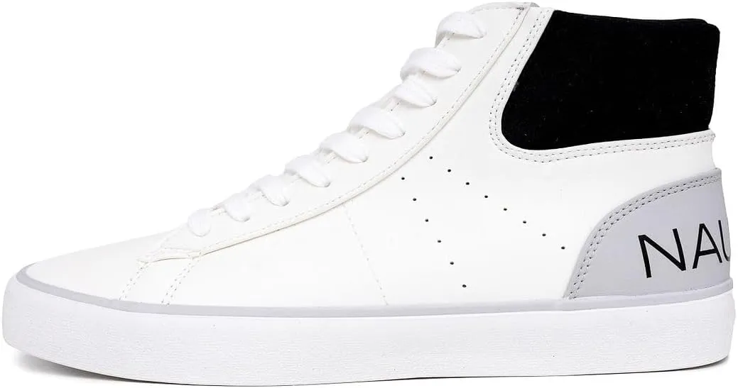 Nautica Men's Casual Fashion Sneakers - Classic High-Top Tennis Shoes, Lace-Up Chukka Mid-Top Loafers, Walking and Leisure Boots