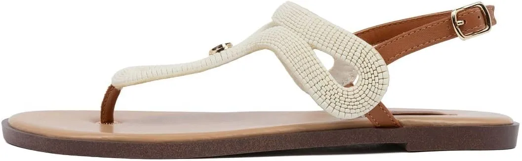 Nautica Women’s Flat Sandals – Comfortable Thong Style with Adjustable Back Strap for Casual Summer Outfits, Beach, or Travel