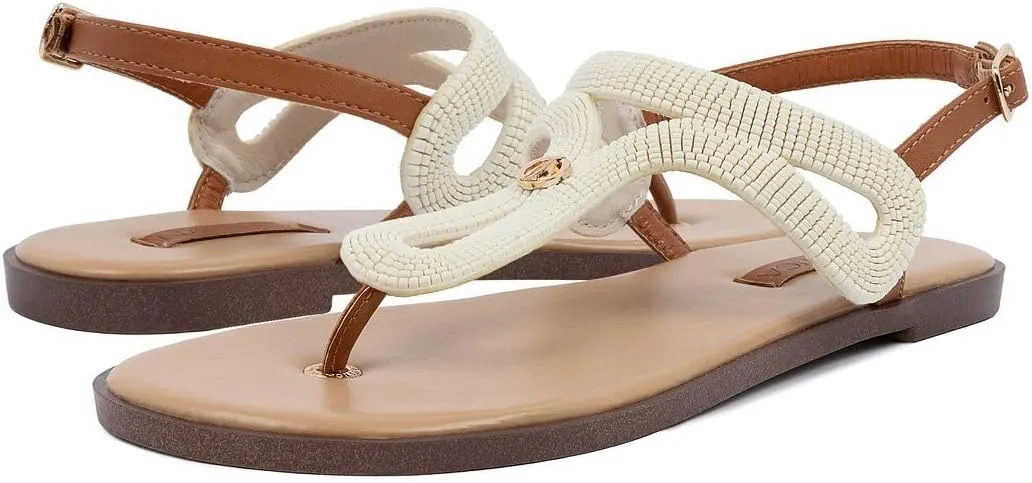 Nautica Women’s Flat Sandals – Comfortable Thong Style with Adjustable Back Strap for Casual Summer Outfits, Beach, or Travel