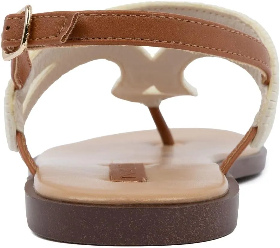 Nautica Women’s Flat Sandals – Comfortable Thong Style with Adjustable Back Strap for Casual Summer Outfits, Beach, or Travel