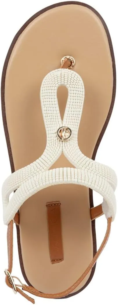 Nautica Women’s Flat Sandals – Comfortable Thong Style with Adjustable Back Strap for Casual Summer Outfits, Beach, or Travel