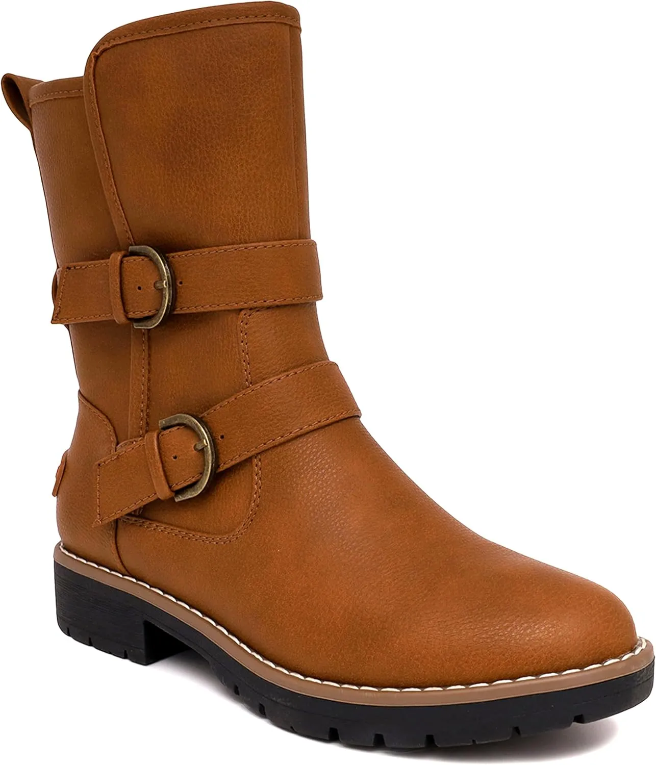 Nautica Women's Winter Boots - Ladies Faux Fur Lined Mid Calf Zipper Snow Riding Shoes