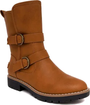 Nautica Women's Winter Boots - Ladies Faux Fur Lined Mid Calf Zipper Snow Riding Shoes