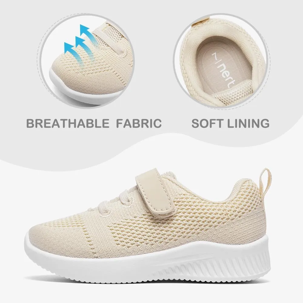nerteo Toddler Girl Shoes Boys Kids Tennis Sneakers Breathable Runing Walking Shoes