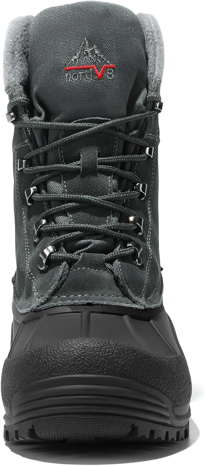 NORTIV 8 Men's Insulated Waterproof Winter Snow Boots TERREY