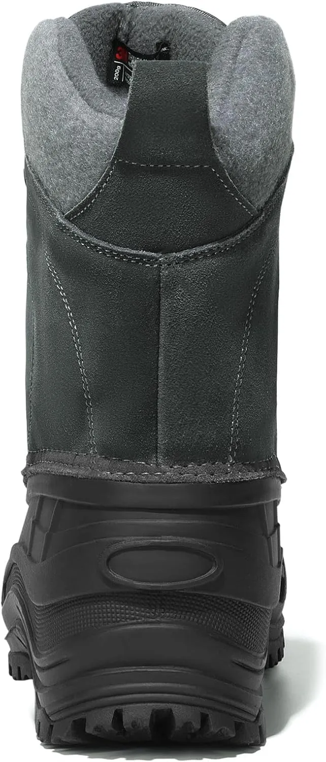 NORTIV 8 Men's Insulated Waterproof Winter Snow Boots TERREY