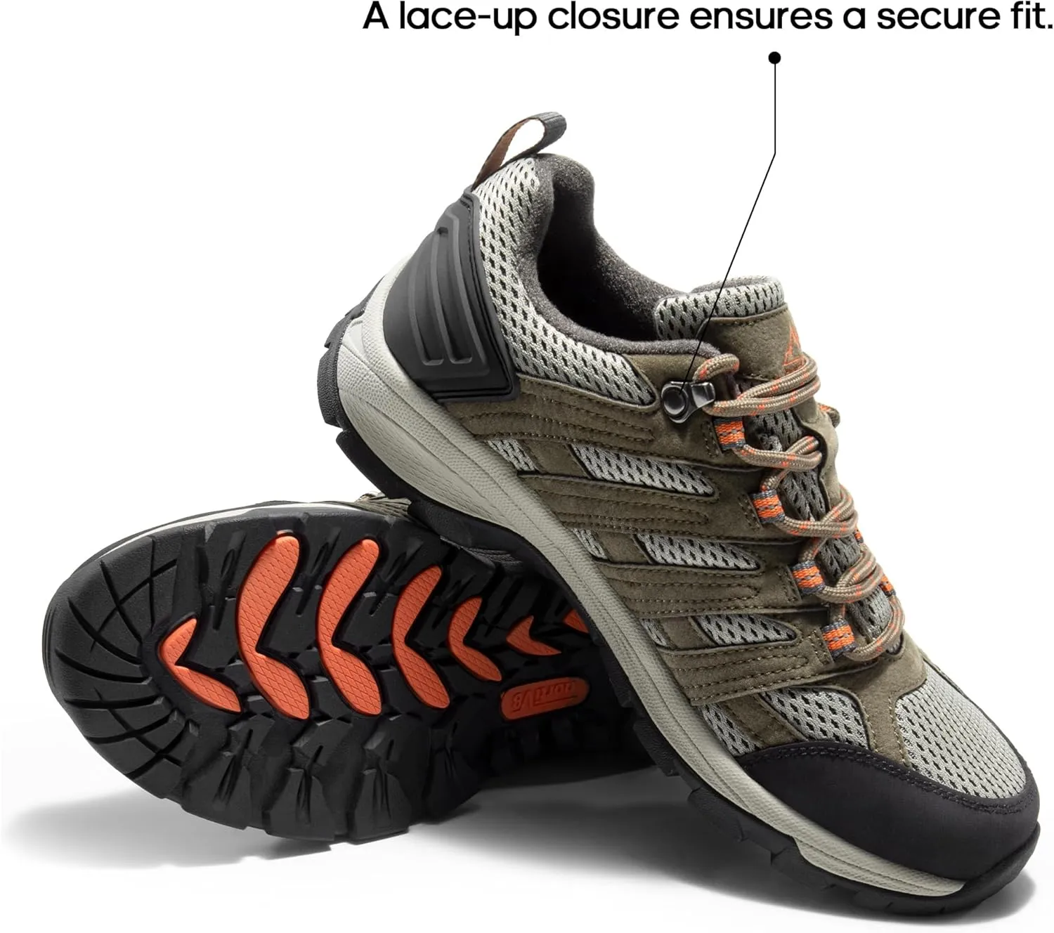 NORTIV 8 Women's Hiking Shoes Lightweight Breathable Mesh Walking Sneakers Outdoor Work Shoes