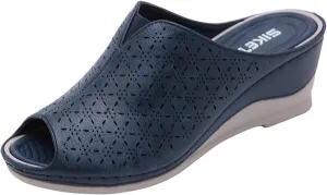 oiangi Wedge Slipper for Women Fashion Fish Mouth Open Toe Hollow Slip-on Platform Slippers Summer Comfortable Casual Outdoor Ladies Shoes Flip Flops