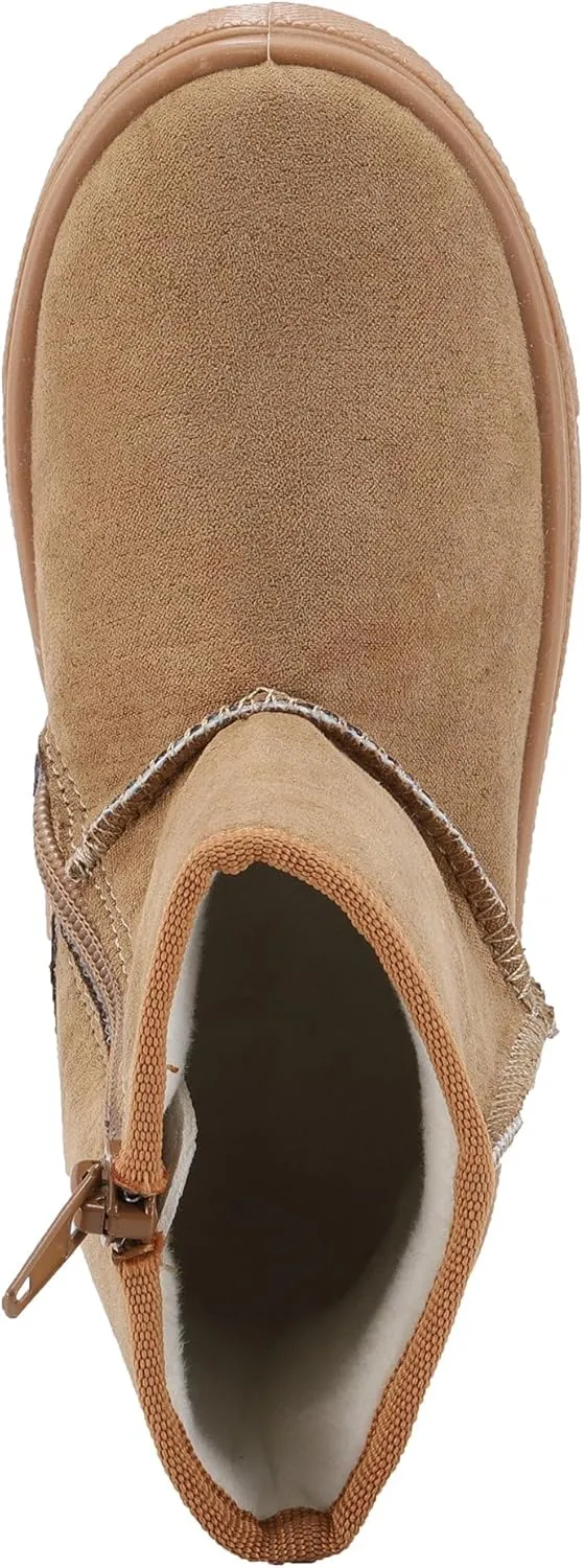 Oomphies Frost Kids' Cozy Boots with Faux Fur Lining and Side Zipper – Durable Microfiber Upper, Rubber Sole