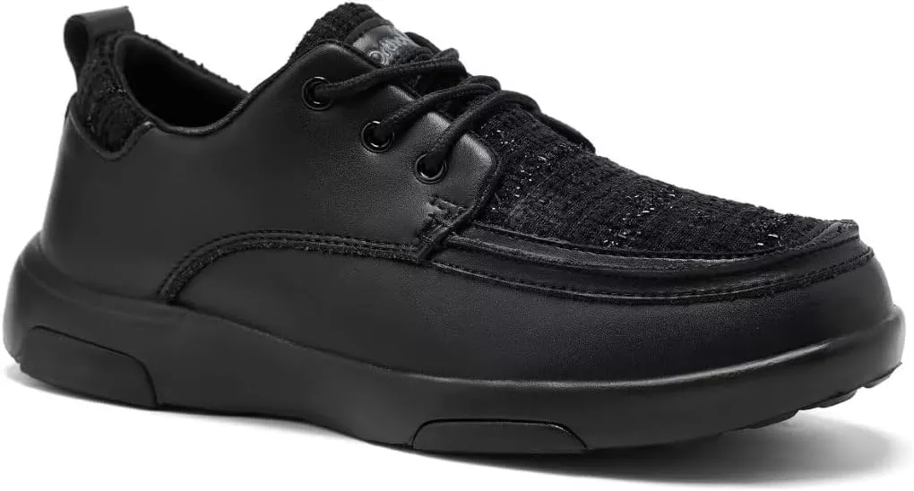 OrthoComfoot Women's Orthopedic Casual Shoes, Arch Support Lace up Driving Sneakers for Outdoor Indoor, Slip Resistant Walking Sneakers for Foot and Heel Pain Relief