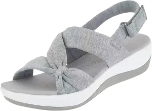 Orthopedic Arch Support Shoes Casual Comfortable Walking Flat Sandal Summer Bow Open Toe Flats Sandals Beach Vacation Cushion Shoes Wide Fit Espadrilles Slippers Cute Slip-Ins Sandals