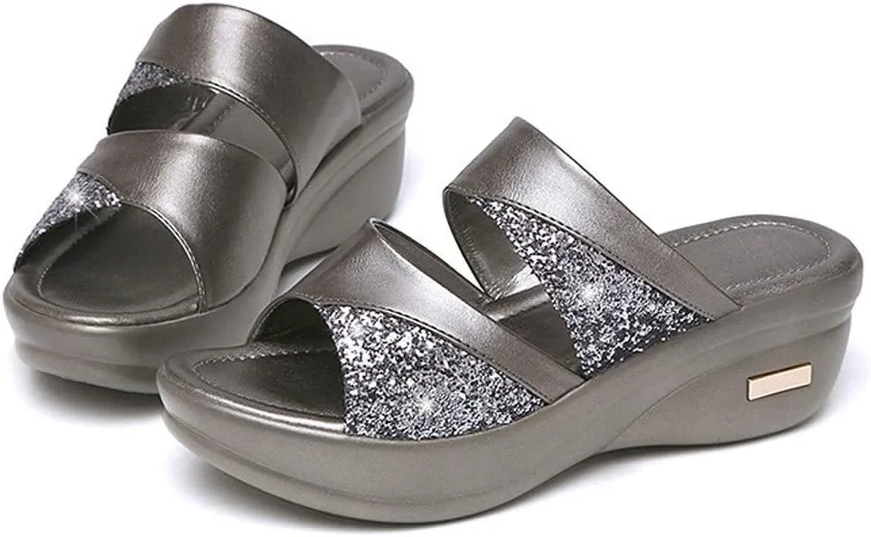 Orthopedic Sandals for Women Wide Width Flip Flops with Arch Support Casual Open Toe Platforms Casual Outdoor Shoes