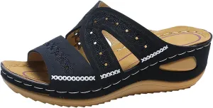 Orthopedic Sandals for Women, Women Summer Comfortable Sandals Arch Support Wedge Sandals 2025 Flip Flops Sandals