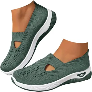 Orthopedic Shoes for Women - Lightweight, 2025 New, Woven Breathable, Soft Soled, Slip-On, Arch Support, Casual Walking Shoe Sneakers