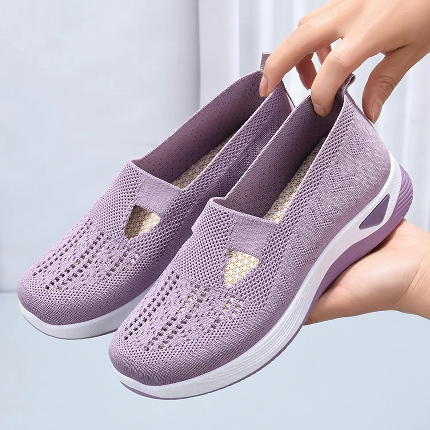Orthopedic Shoes for Women Wide Width Breathable Walking Comfortable Non Slip Service Lightweight Sneakers