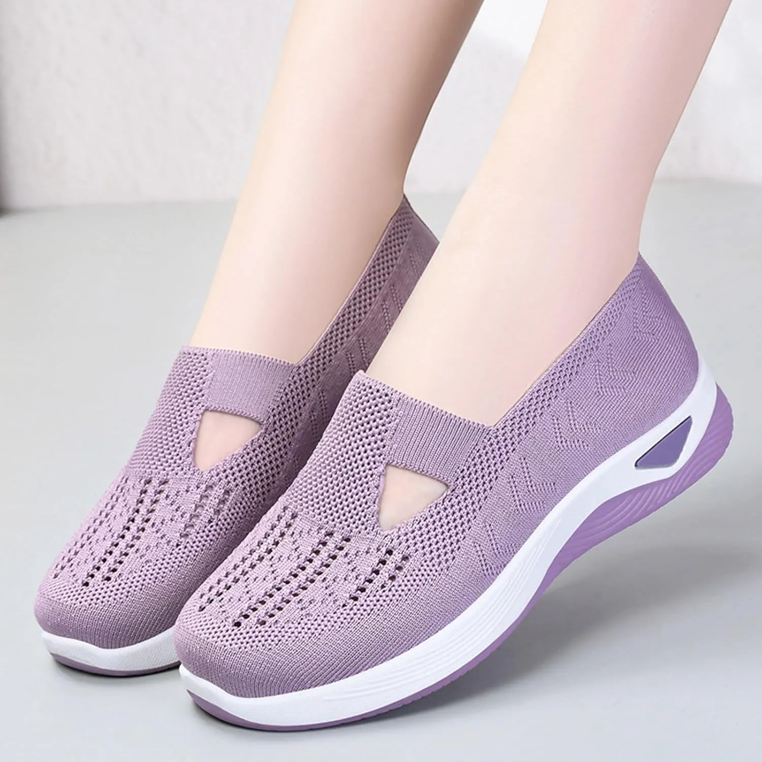 Orthopedic Shoes for Women Wide Width Breathable Walking Comfortable Non Slip Service Lightweight Sneakers