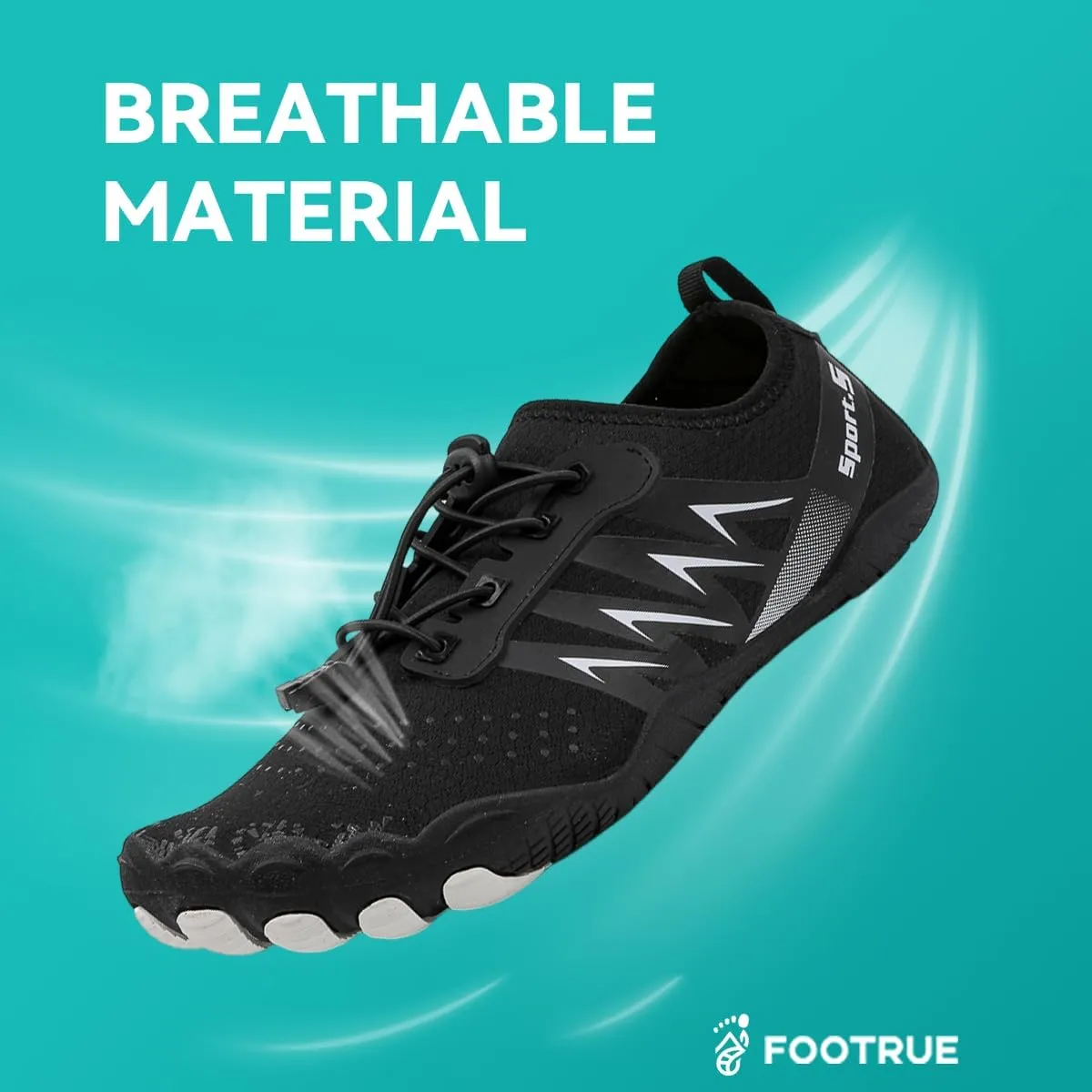 Pace Runner Men's Minimalist Barefoot Shoes Athletic Water Shoes Wide Toe Box Zero Drop Sneakers
