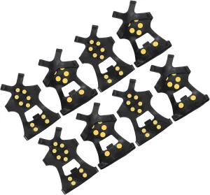 PATIKIL Ice Cleats, Anti-Slip Snow Traction Cleat 10 Steel Studs Crampons Universal Gripper Spikes Claw for Shoes and Boots