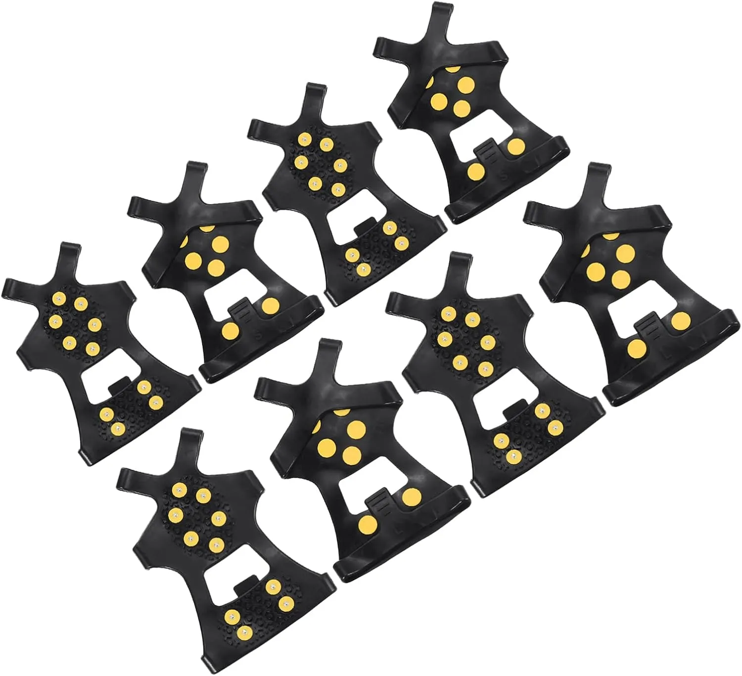 PATIKIL Ice Cleats, Anti-Slip Snow Traction Cleat Steel Studs Crampons Universal Gripper Spikes Claw for Climbing