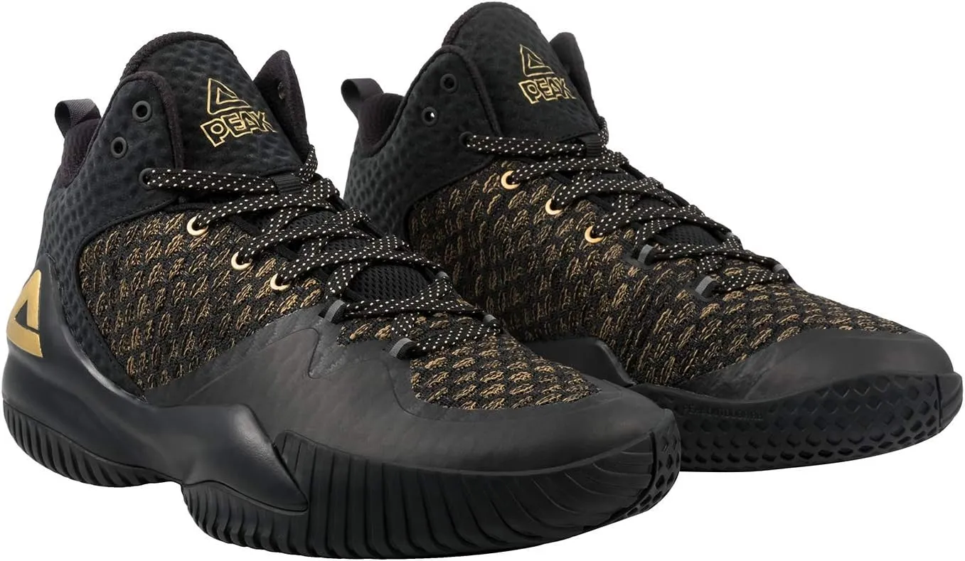 PEAK High Top Mens Basketball Shoes Streetball Master Breathable Outdoor Sneakers Cushioning Shoes for Fitness