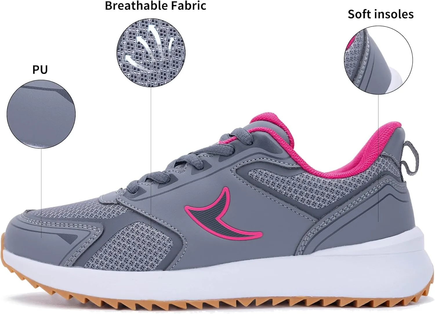 PERSOUL Women's Fashion Sneakers Comfortable Womens Walking Shoes Lightweight Style Tennis Shoes for Casual Daily Workout Shoes US Size 6-11