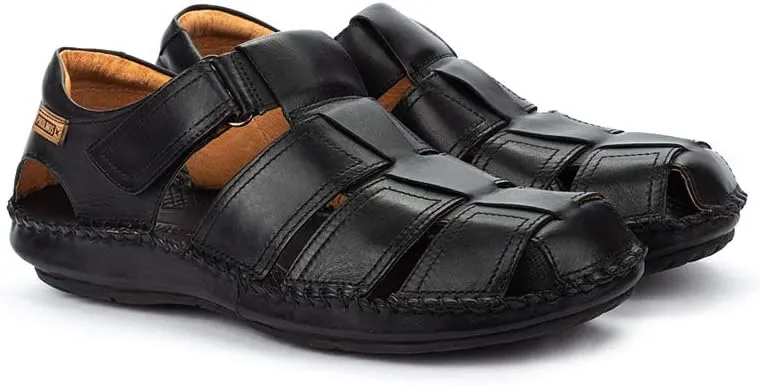 PIKOLINOS Flat Sandals Leather Tarifa for Man