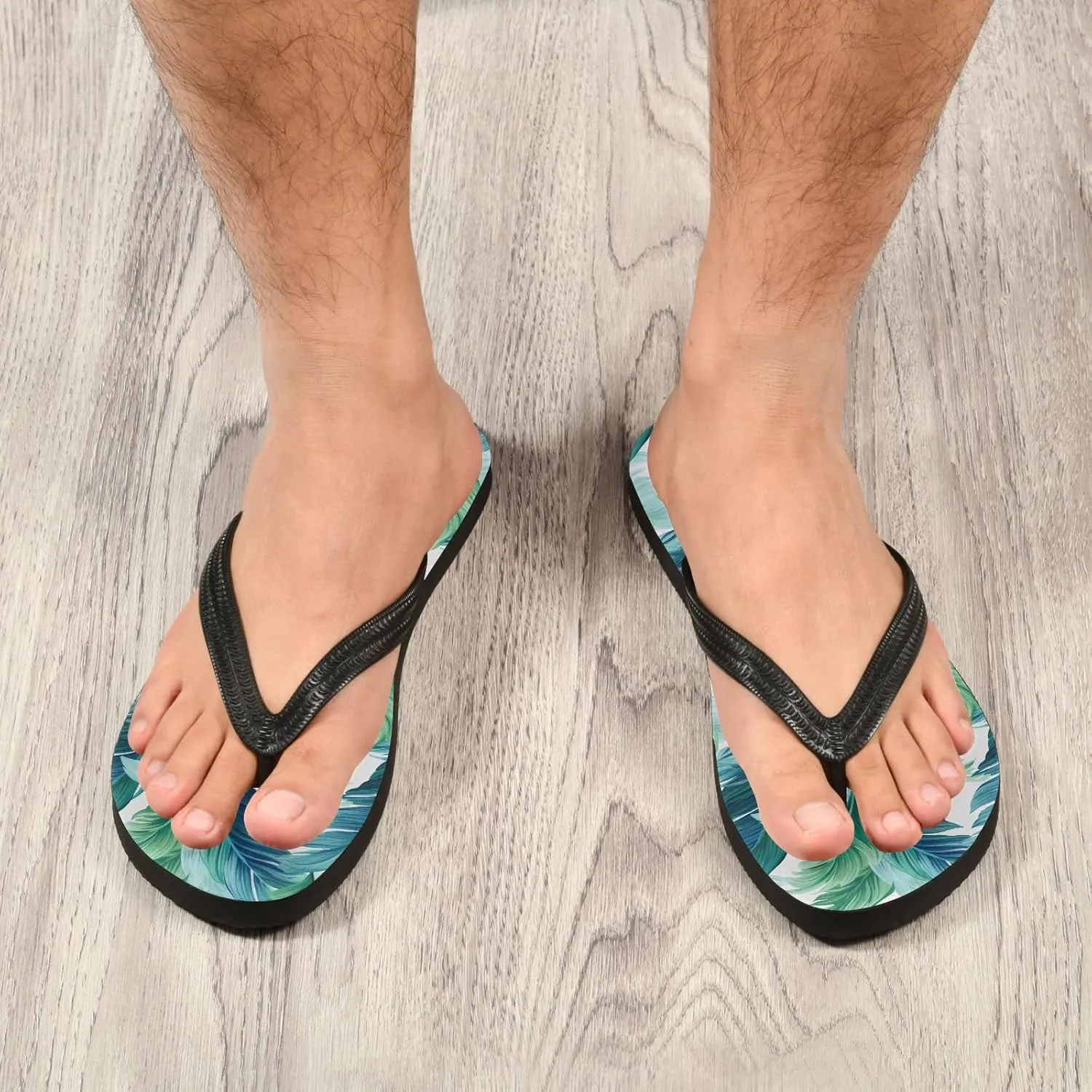 Pineapple Stripe Flip Flops for Beach Thong Sandals Anti-slip Lightweight Flat Slippers for Indoor Outdoor House