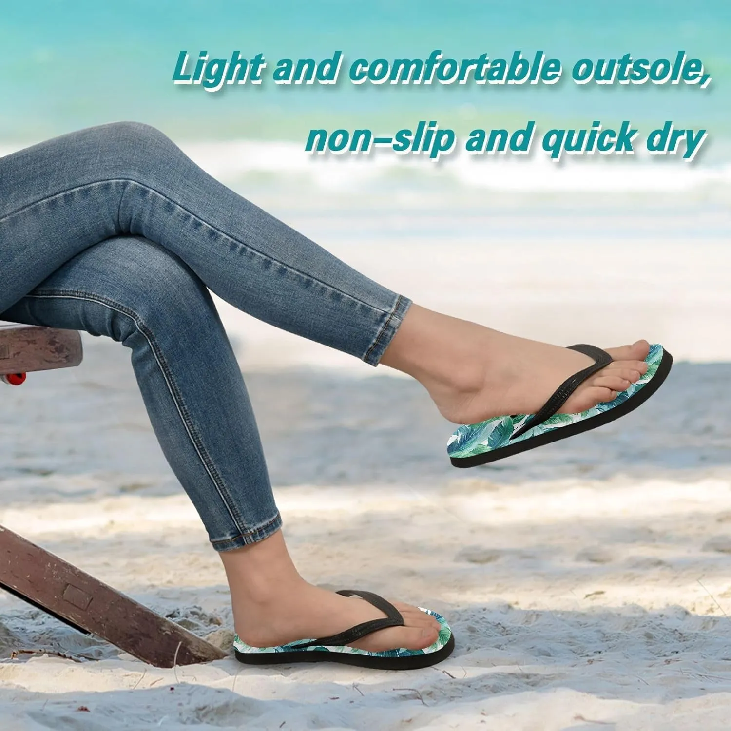 Pineapple Stripe Flip Flops for Beach Thong Sandals Anti-slip Lightweight Flat Slippers for Indoor Outdoor House