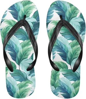 Pineapple Stripe Flip Flops for Beach Thong Sandals Anti-slip Lightweight Flat Slippers for Indoor Outdoor House