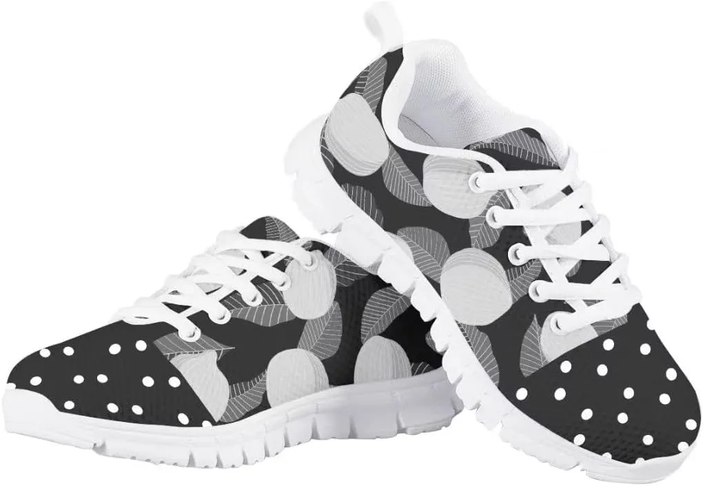 PinUp Angel Cute Sneakers for Girls Breathable Non-Slip Casual Kids Shoe for Back to School