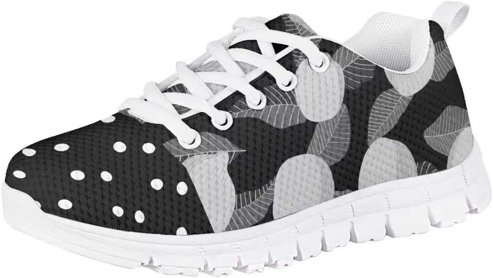 PinUp Angel Cute Sneakers for Girls Breathable Non-Slip Casual Kids Shoe for Back to School
