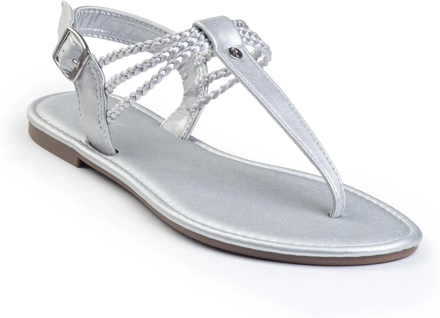 Plaka Rappel Women's Flat Sandals - Stylish and Dressy Womens Thong Sandals with Adjustable Buckle, Comfortable Strappy Rope Summer Sandals