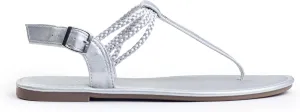 Plaka Rappel Women's Flat Sandals - Stylish and Dressy Womens Thong Sandals with Adjustable Buckle, Comfortable Strappy Rope Summer Sandals
