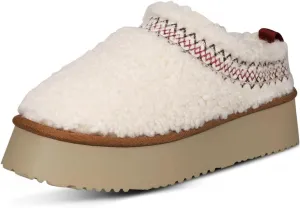 Platform Slippers for Women Mini Snow Boots Short Ankle Cozy Fleece Lined Thick Sole Womens Fluffy House Slippers for Indoor & Outdoor