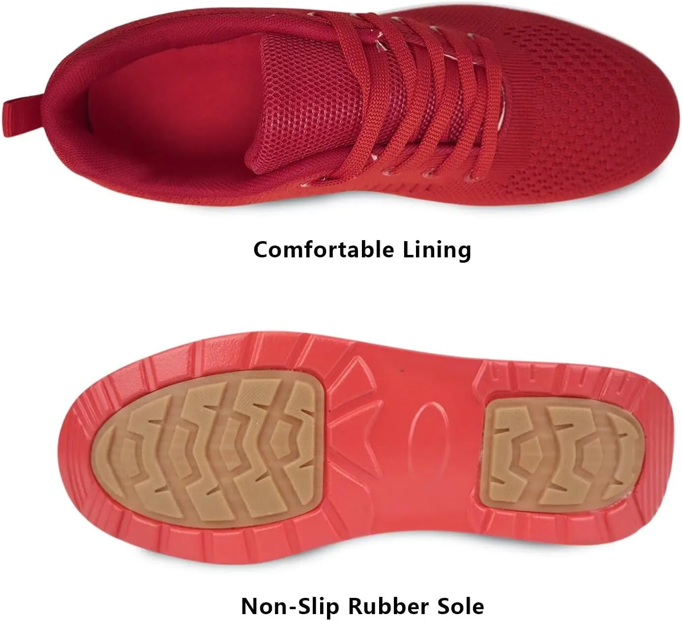 Platform Sneakers for Women Walking Shoes Comfortable All Day Standing Wedge Rocker Bottom 2 inch Thick Air Cushion
