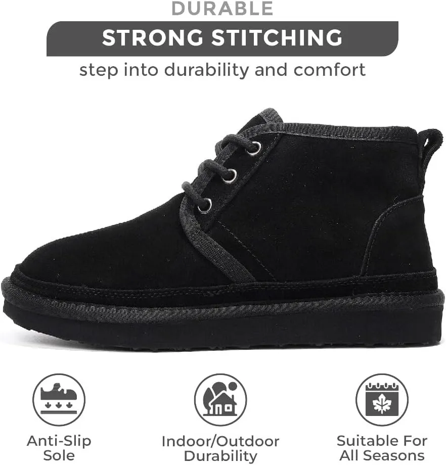 Project Cloud Ankle Boots for Women - Genuine Suede Shoes with Memory Foam Insole - Non-Slip Mini Winter Boots Shoes for Women 2025 (Julee)