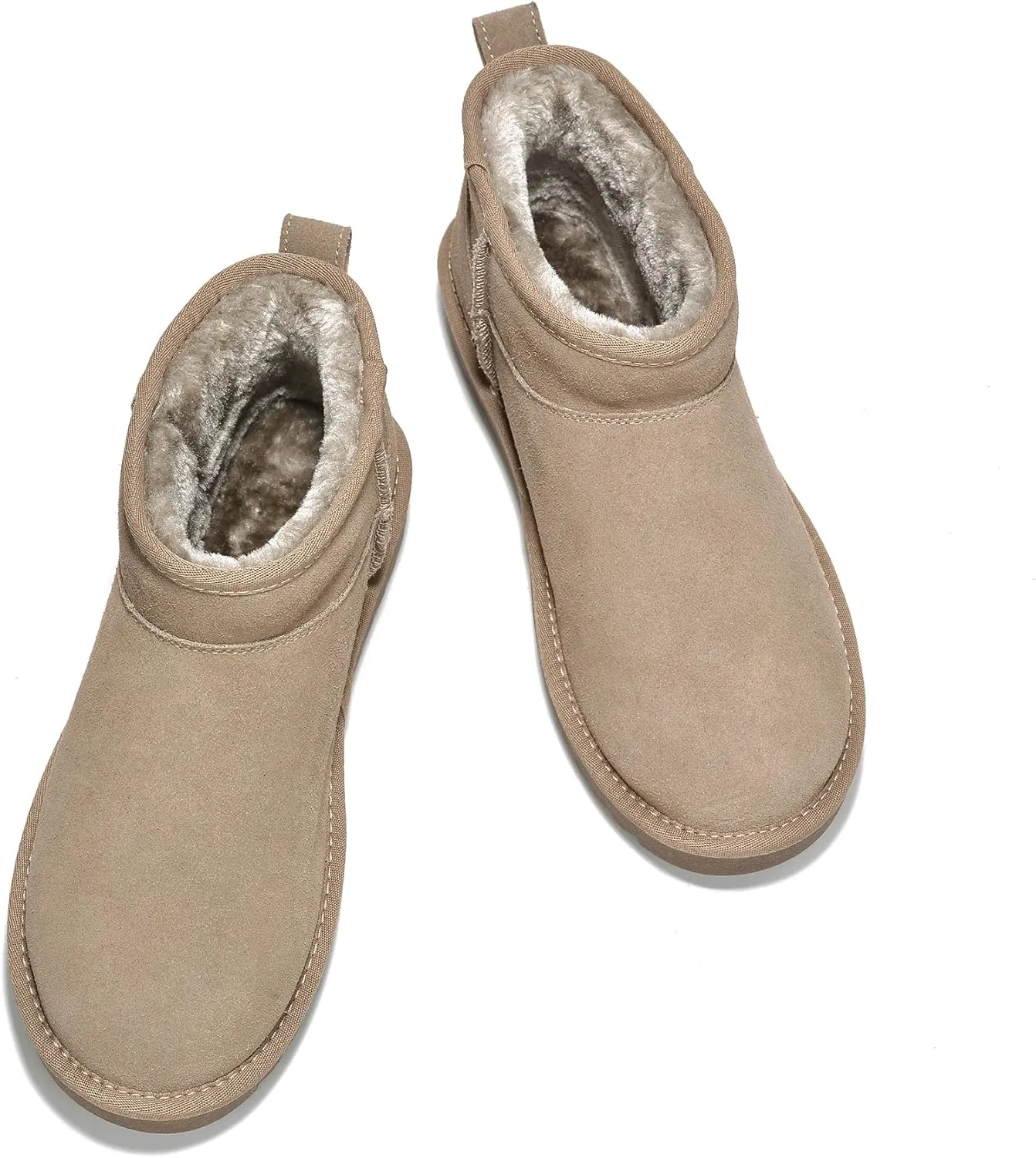 Project Cloud Genuine Suede Ankle Boots for Women - Water Resistant with Memory Foam Insole Winter Boots for Women - Trending Shoes & Comfortable Women's Ankle Boots (Hippy)