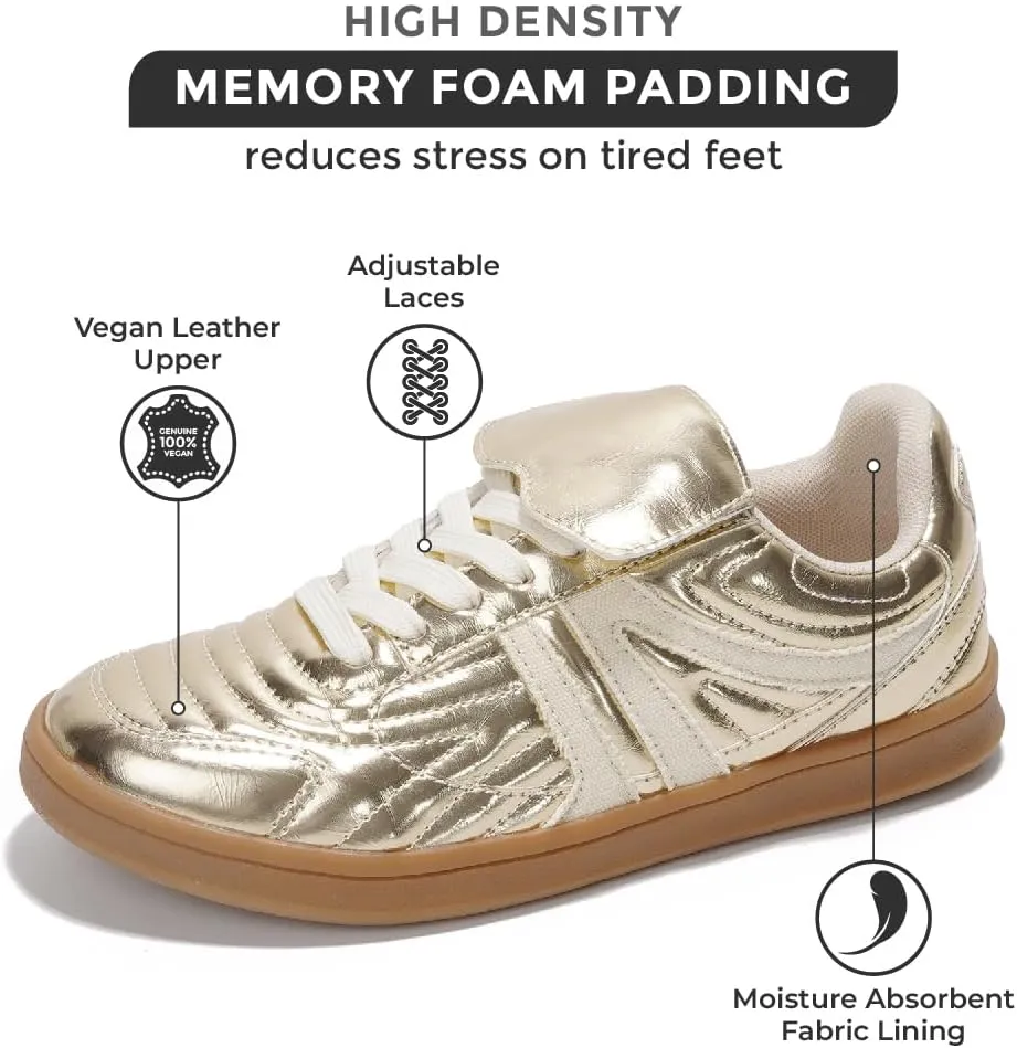 Project Cloud Womens Sneakers - Memory Foam Casual Shoes for Women Footwear Lace Up Women's Fashion Sneakers - Non-Slip Comfortable Trendy Shoes Womens (Madrid)