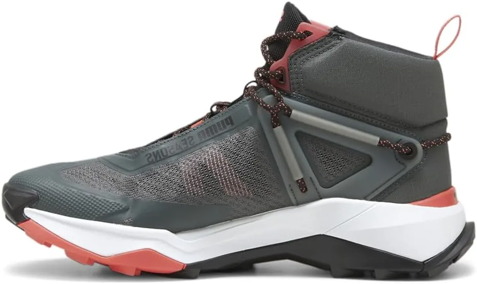 Puma Mens Explore Nitro Mid Hiking Hiking Sneakers Shoes - Grey