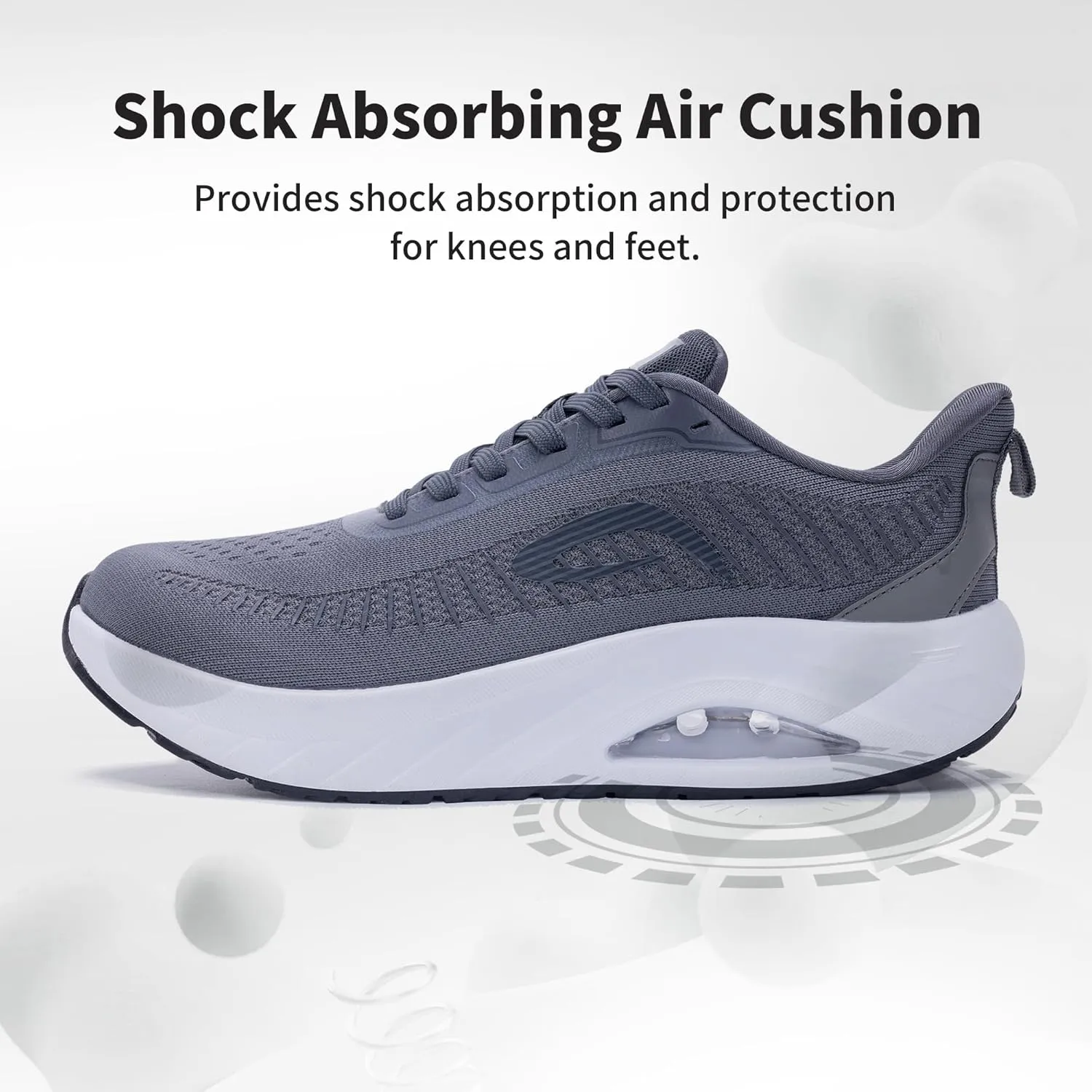 QAUPPE Wide Toe Box Shoes for Men Walking Shoes with Arch Support Plantar Fasciitis Orthotic Sneakers Air Tennis Sneakers US 8-13
