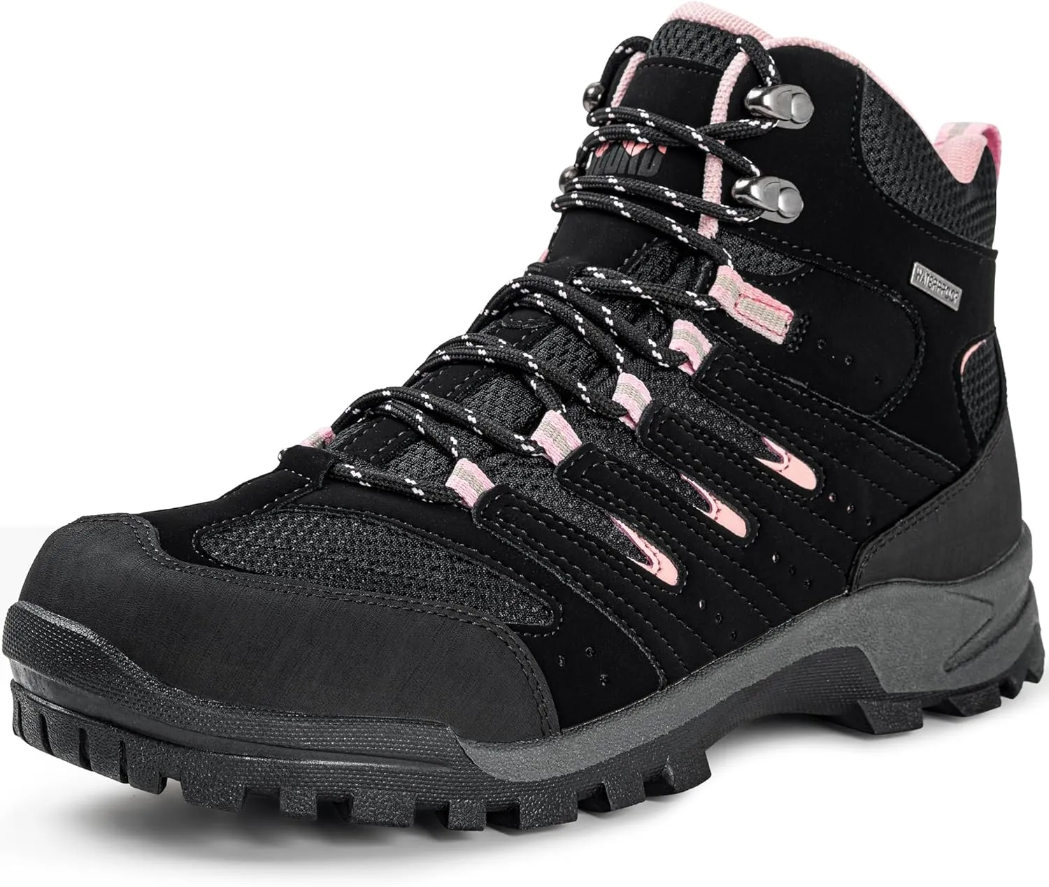 R CORD Hiking Boots Women Waterproof Womens Hiking Boots Comfortable Non-Slip Womens Hiking Shoes Walking Trekking Camping Tennis Sport Sneakers