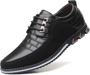 Recyphi Men’s Oxford Derby Orthopedic Leather Shoes Formal Luxury Business Dress Shoes Lace-up Walking Driving Loafers Dress Sneakers