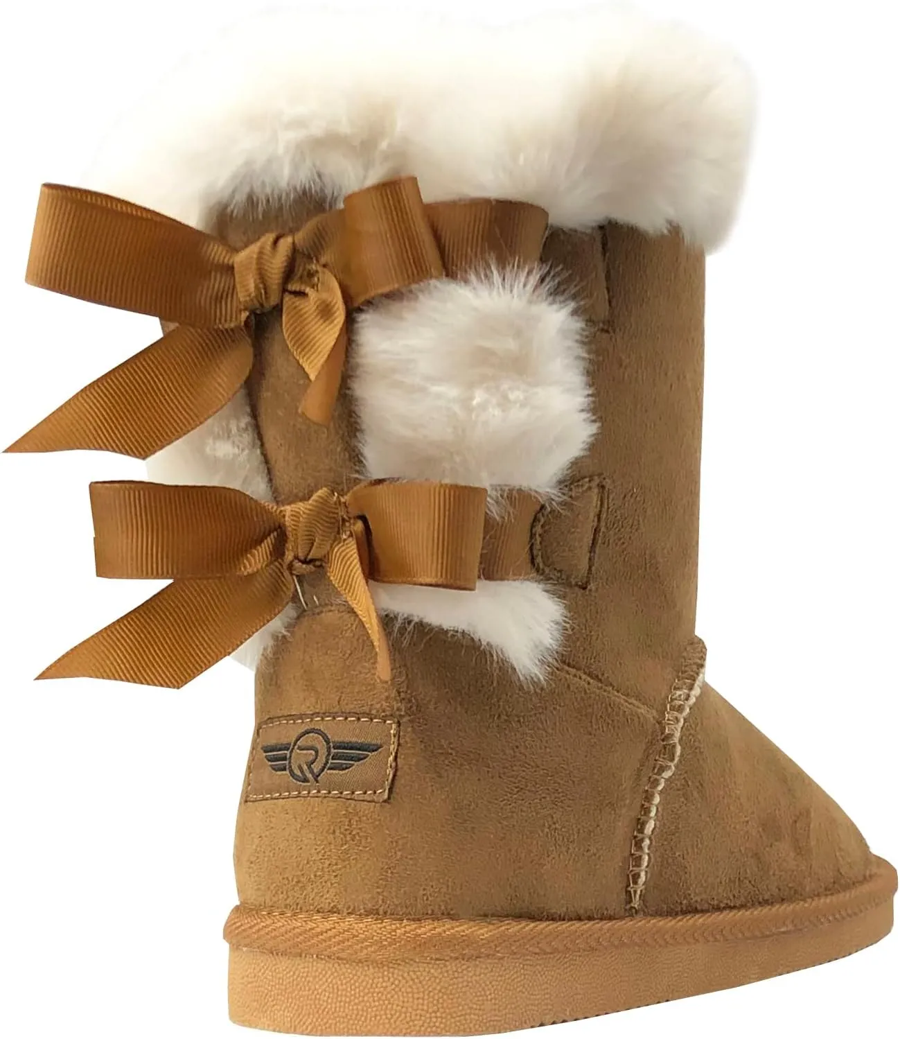 REDVOLUTION New Kids Classic Snow Boots Faux Fur Midcalf Outdoor Boots (Big Kid)