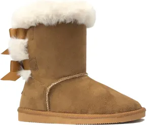 REDVOLUTION New Kids Classic Snow Boots Faux Fur Midcalf Outdoor Boots (Big Kid)