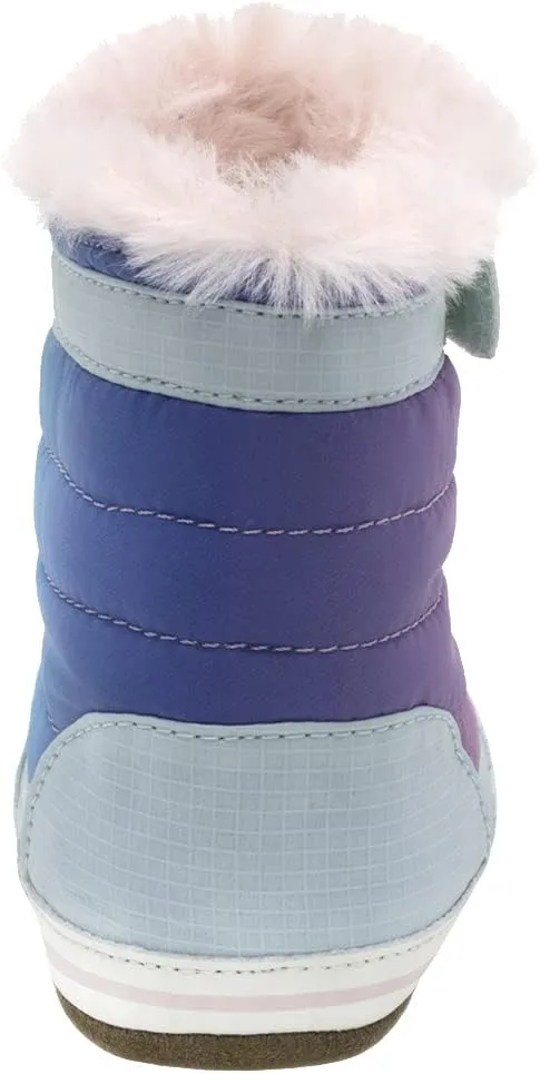 Robeez Baby Girls and Boys First Kicks Slip Resistant Boots and High-Top Shoes for Infant and Toddler, 0-24 Months