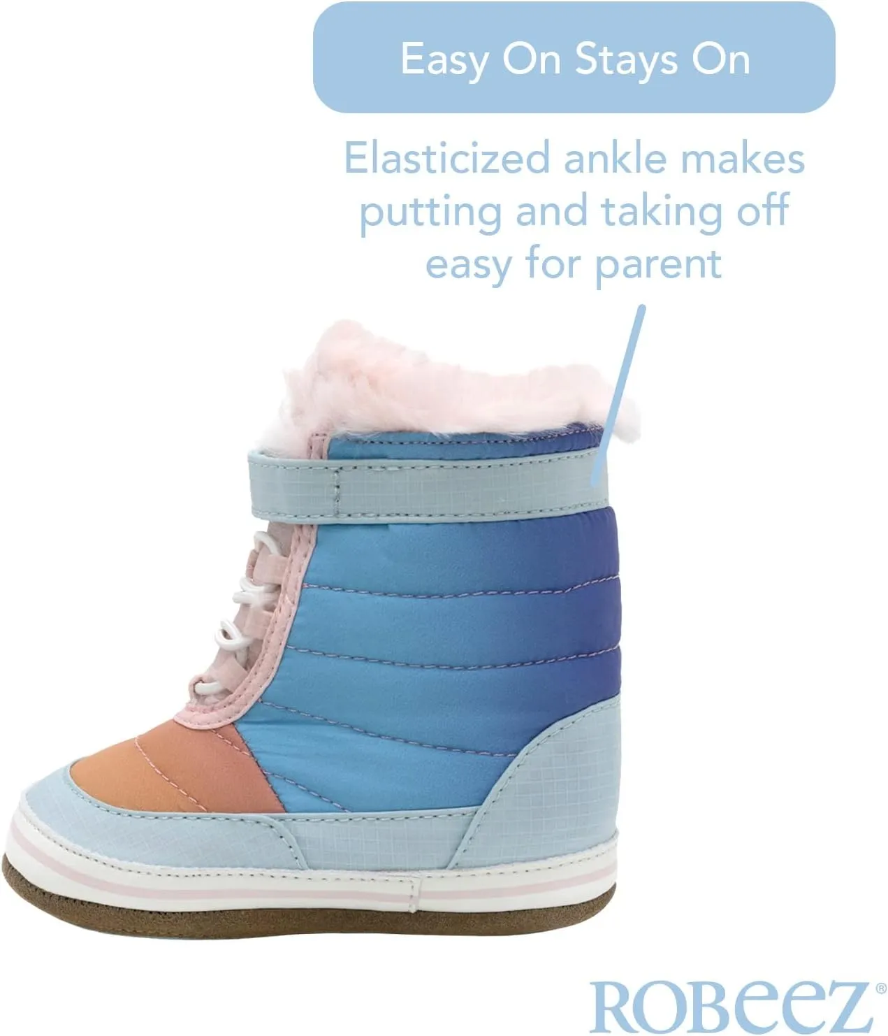 Robeez Baby Girls and Boys First Kicks Slip Resistant Boots and High-Top Shoes for Infant and Toddler, 0-24 Months